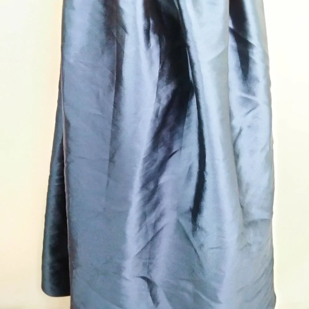 Marchesa Notte Strapless Navy Sequin Embellished Mikado Gown 6 - Picture 9 of 14